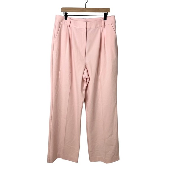 Favorite Daughter The Favorite Pant Wide Leg Light Pink Size 16 Trousers Pleated - Picture 4 of 11